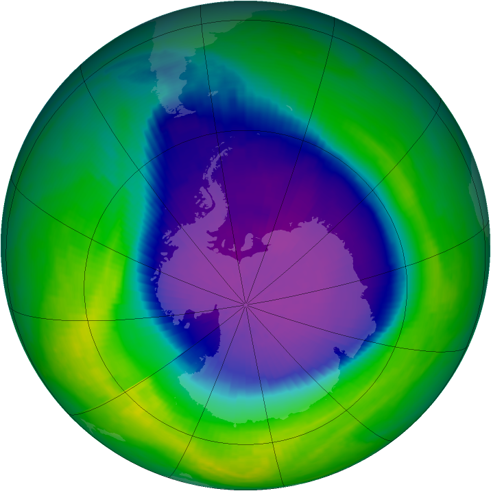 Ozone Map 2000-10-07